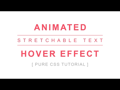 Stretchable Button Hover Effect Css Hover Effects Tutorial