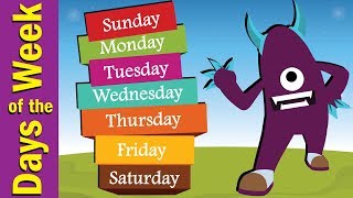 Days of the Week Song for Kids  Kindergarten Presc