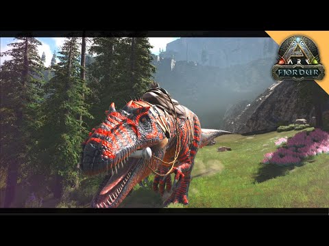Trapping and Taming a High Level R-Giganotosaurus! | Ark Fjordur