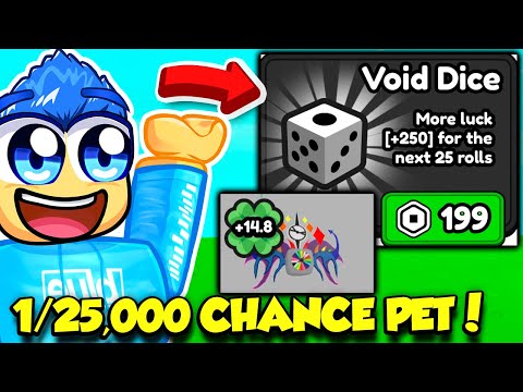 I Bought VOID DICE And Rolled INSANE PETS IN PET RNG!!