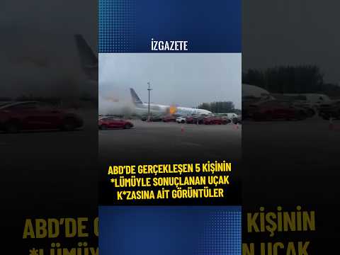 ABD'de havalimanında korkunç uçak kazası: 5 kişi öldü #abd #miami #uçak #uçakkazası #crush