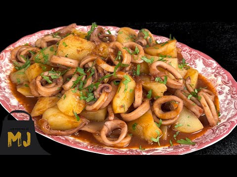 Calamares con patatas: guiso tradicional