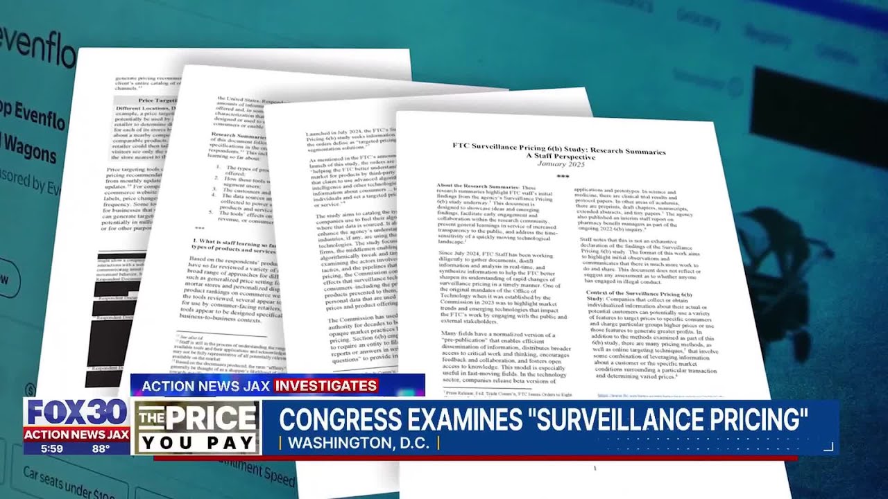 Lawmakers in Washington are raising concerns about “surveillance pricing