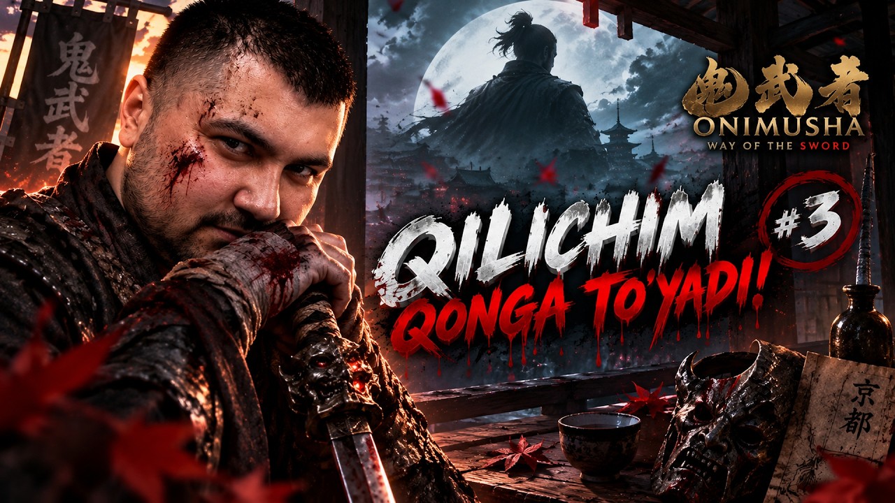 🩸QILICHIM QONGA TO‘YADI! ➜ Onimusha: Way of the Sword #3 (LIVE)
