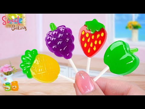 🍋Mini Fruit Rainbow Jelly🍒Beautiful Miniature Rainbow Fruit Jelly Cake Decorating Ideas🍈Sweet Baking