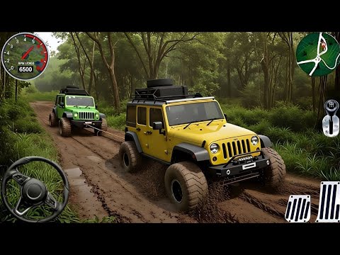 4×4 Offroad Jeep Driving Simulator 3D - Drive SUV 4×4 Jeep Offroad Game - Android Gameplay