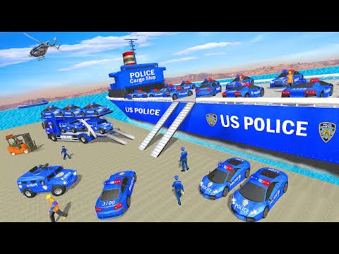 Grand Police Cargo Transport Truck - Car Parking Simulation - Android Gameplay