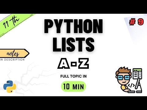 Lists In Python Chapter 9