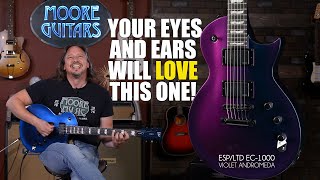Video thumbnail for ESP / LTD EC-1000 Violet Andromeda - First look at an inspiring guitar. by MooreMusicGuitars