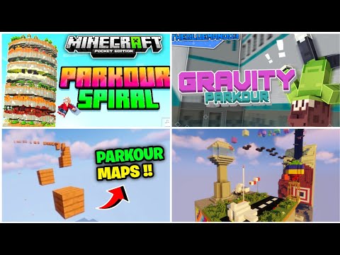 😎 Parkour Maps For Minecraft PE That are  Really Awesome || Minecraft Java Parkour for mcpe