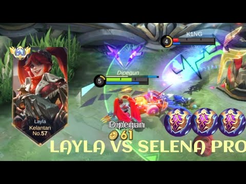 LAYLA VS SELENA PRO❗BUILD ONE SHOT ENEMY DELETE! BEST GAMEPLAY | build top 1 global Layla