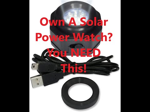 CoolFire Solar Watch Charger Setup and Review