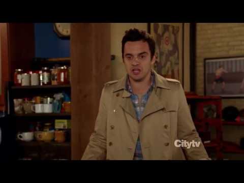 New Girl: Nick & Jess 2x15 #1 (Jess: That's a woman's coat)