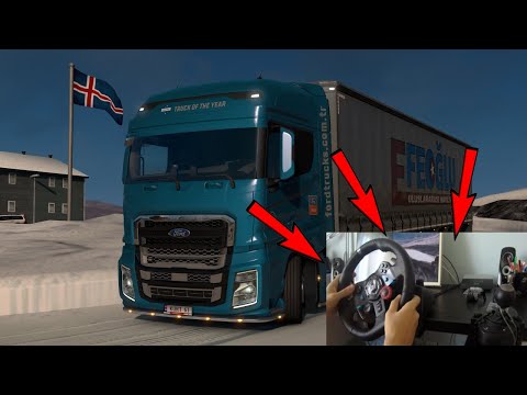 Ford F-Max Driving Gameplay - ETS2 Promods Iceland - Logitech G29