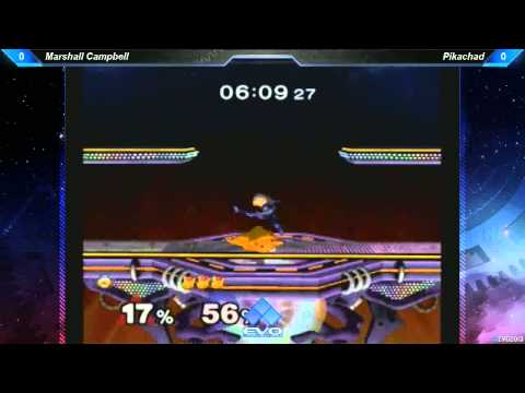 EVO 2013 SSBM Pools F60 - Marshall Campbell (Sheik) vs Pikachad (Pikachu)