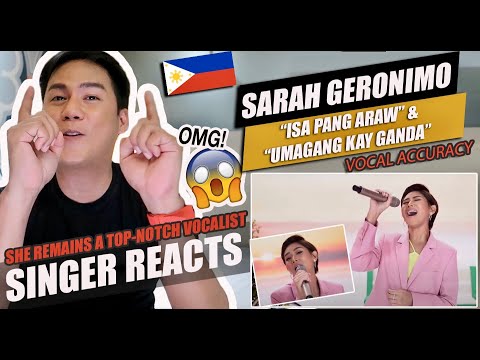Sarah Geronimo - Isa Pang Araw & Umagang Kay Ganda | SINGER REACTION