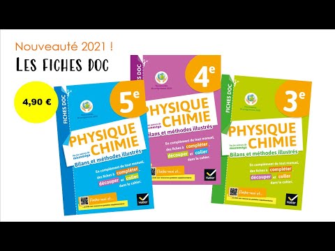 Fiches docs physique-chimie 5e, 4e, 3e Hatier 2021 : nos auteurs vous racontent...