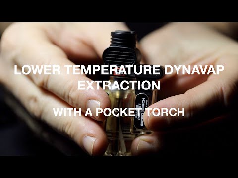 LOWER temperature DYNAVAP extraction using a Blazer POCKET TORCH.