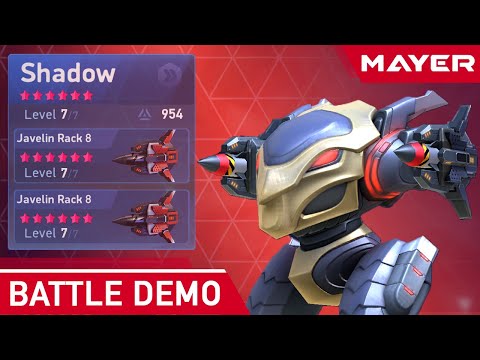 Javelin Rack 8 🚀 Mech Arena, First try on Shadow
