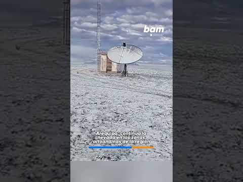 ❄️🌨️ Arequipa: continúa la nevada en las zonas altoandinas de la región