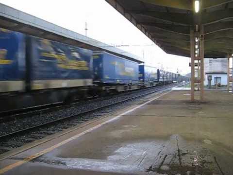 E189+189 RTC con merci LKW a Cittadella