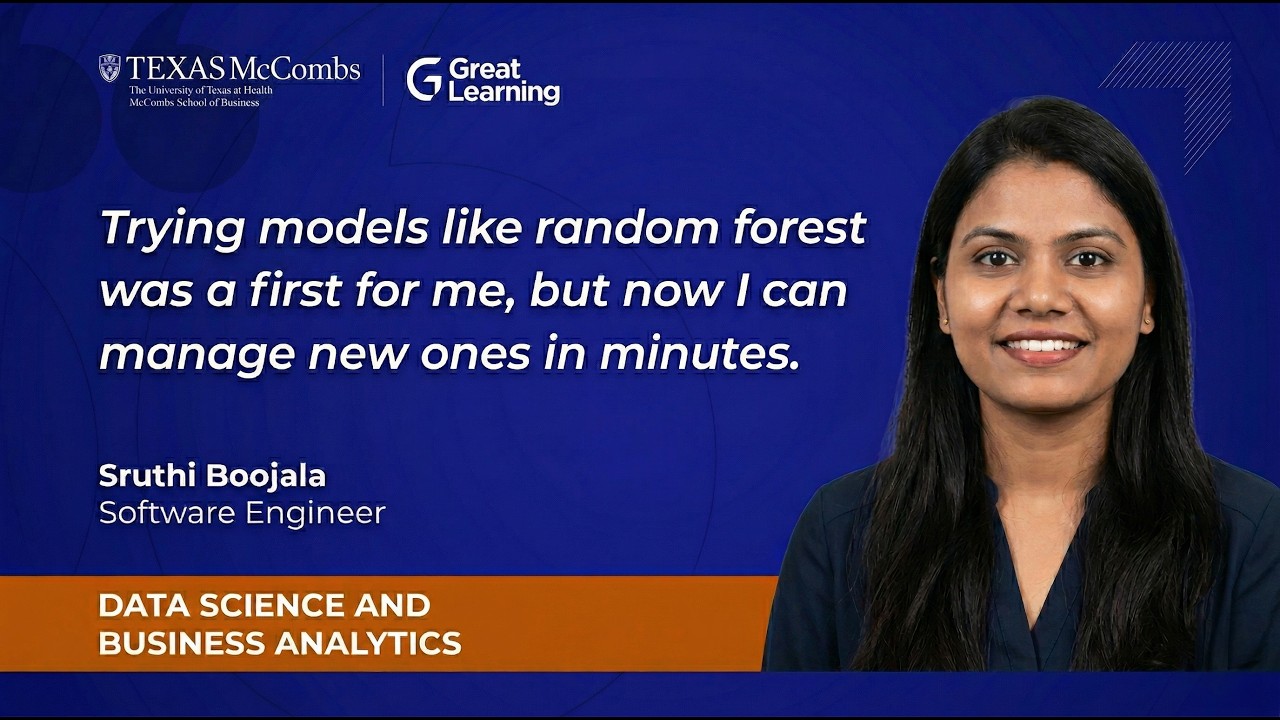 Data Science with Generative AI Program Review by Sruthi, Software Engineer