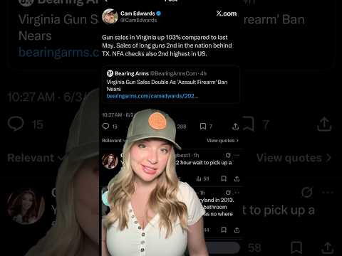 Spanberger Causes HUGE Spike In Gun Sale  #2ndamendment #shortsfeed #shortsvideo #shorts Thumbnail