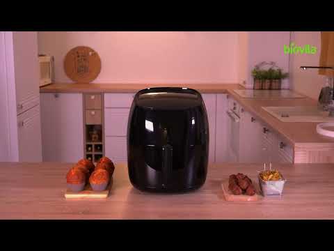 Friteuză cu aer cald / Air fryer Brava-XL, Digitală, 5.5 Litri, 1800 W, Neagră