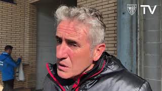 Joseba Agirre: "Hemos generado ocasiones suficientes y claras como para ganar el partido"