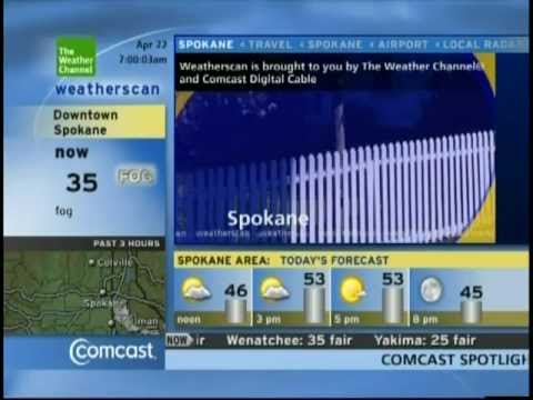 TWC Weatherscan- Spokane, WA- Apr. 22, 2011- 7:00AM PDT
