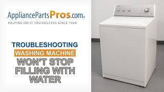 Washing Machine Won't Stop Filling with Water - Top 5 Problems & Fixes - Top & Side-Loading Washers