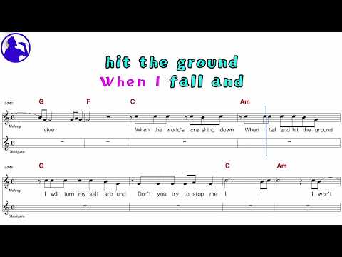 Avril Lavigne-Alice karaoke sheet music,MR for players,chord,chorus,Lyrics add(Ye karaoke)