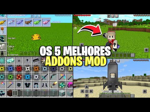Alex Playizin - ✔️5 MOD ADDONS YOU NEED TO ADD IN MINECRAFT PE!(mods for minecraft pe 1.17)