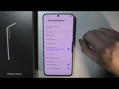 Samsung Galaxy S25 FE - How to Turn On Off Emoji Suggestions