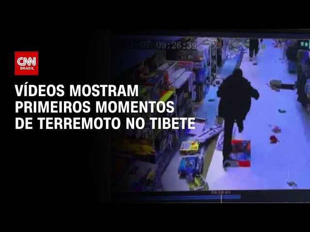 Vídeos mostram primeiros momentos de terremoto no Tibete | CNN BRASIL