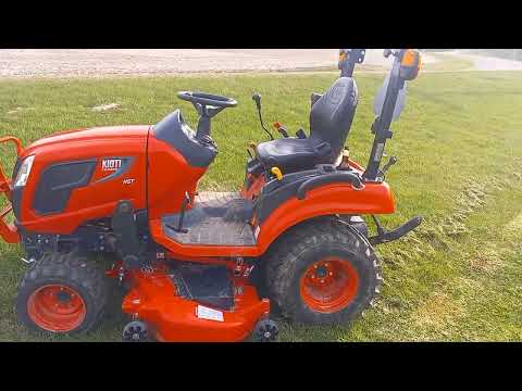 first mowing with the kioti cs2220