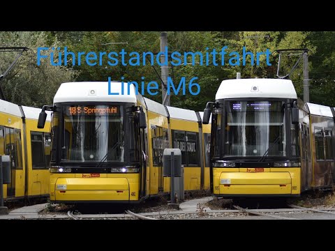 Berliner Führerstandsmitfahrt Linie M6 S Hackescher Markt- Hellersdorf Riesaerstr. (Flexity)