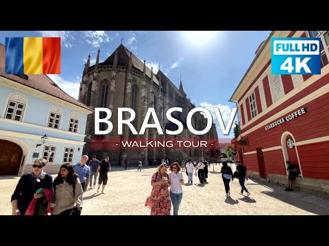 Brașov, Romania - Walking Tour [4K HDR] Must-See Place in Transylvania 2025