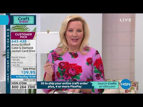 Anna Griffin Cake   Damask Jacket Card Dies