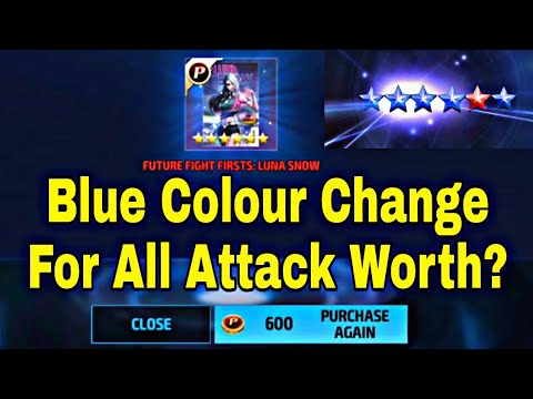 Free Luna Snow Card From Tokens | Blue Colour Change For All Attack Worth? - Marvel Future Fight