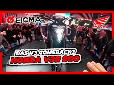 V3 ENGINE COMEBACK?! EICMA 2025: This is the brand new Honda V3R 900 (prototype)