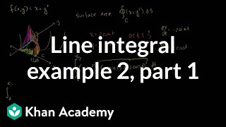 Line Integral Example 2 (part 1)