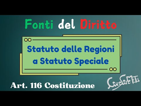 Statuto delle Regioni a Statuto Speciale
