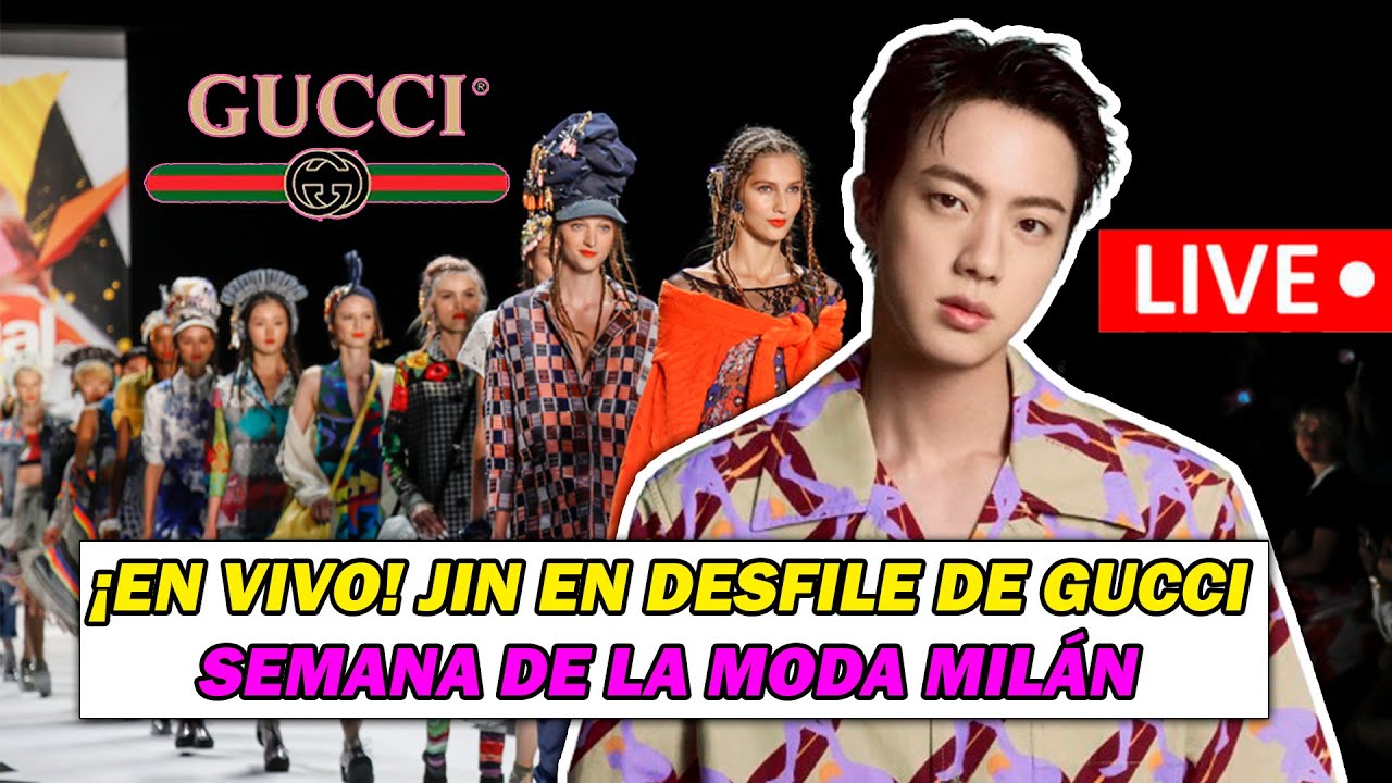 🔴 EN VIVO! JIN EN DESFILE DE GUCCI PARA SEMANA DE LA MODA MILÁN (DÓNDE VERLO GRATIS + HORARIOS)