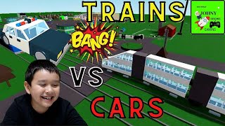 Johny Shows Trains Vs Cars Ultimate Roblox Train C