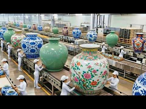Inside a Modern Ceramics Factory – From Raw Clay to Finished Products (Full Process)