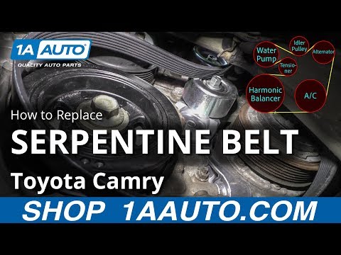 How to Replace Serpentine Belt 11-17 Toyota Camry