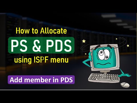 How to Allocate PS and PDS file in Mainframe | Adding a new Member in PDS | StudyStool |