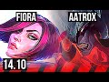 FIORA vs AATROX (TOP) | 75% winrate, 8 solo kills | TR Grandmaster | 14.10