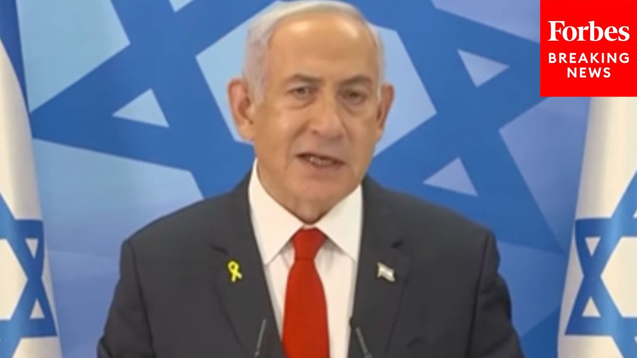 Israel Prime Minister Benjamin Netanyahu Holds Press Briefing After Fall Of Al-Assad In Syria